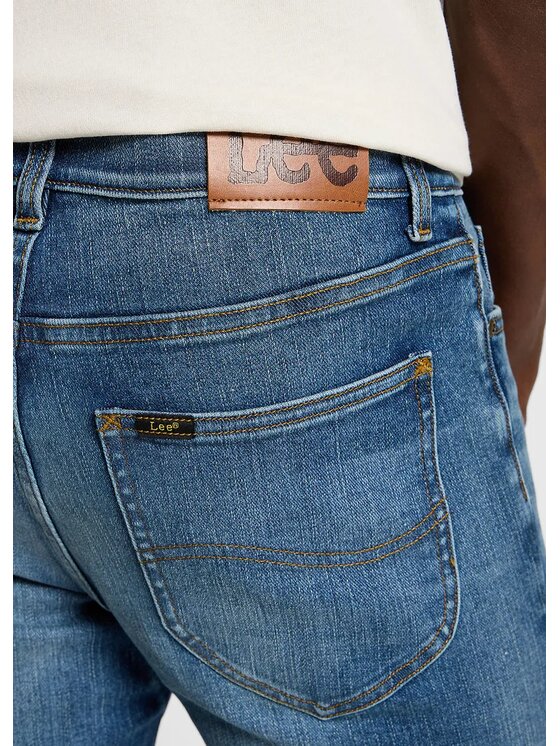 Lee Lee Jeansy X STRAIGHT Niebieski Regular Fit