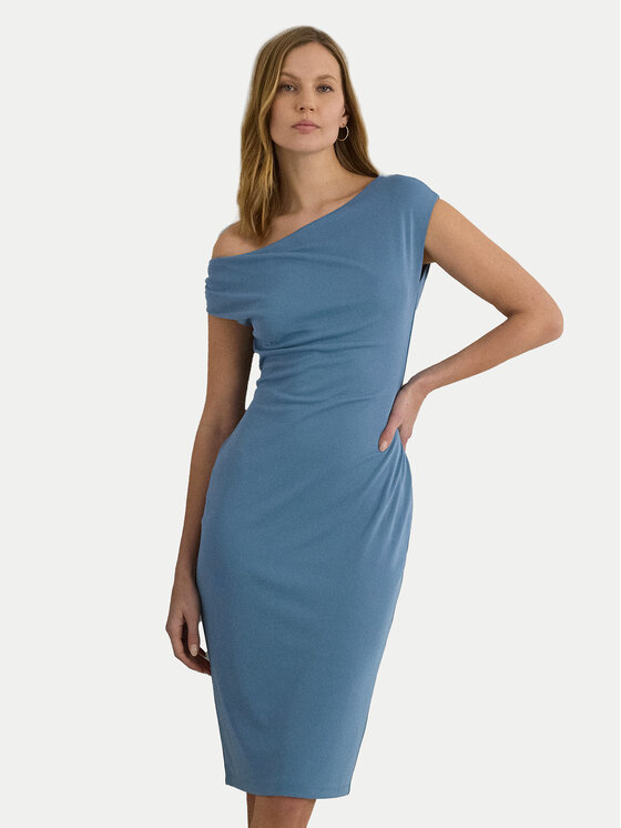Lauren Ralph Lauren Rochie cocktail 250933454002 Albastru Slim Fit