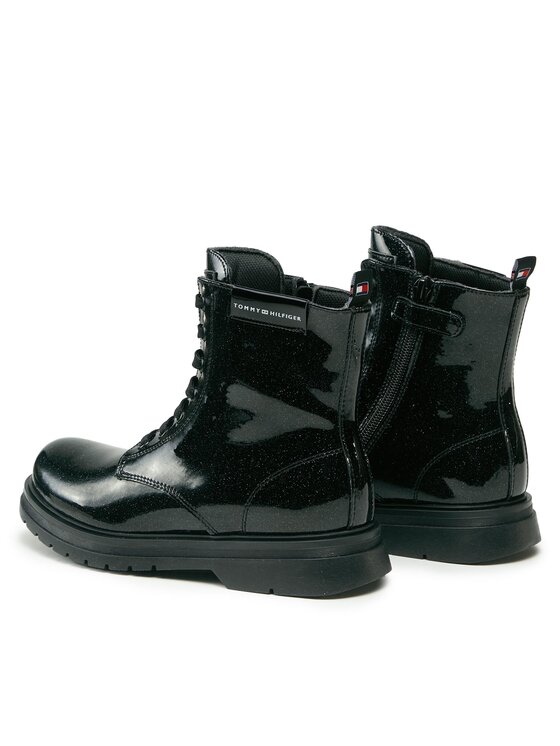 Tommy Hilfiger Tommy Hilfiger Schnürstiefeletten T4A5-33032-1237 S Schwarz