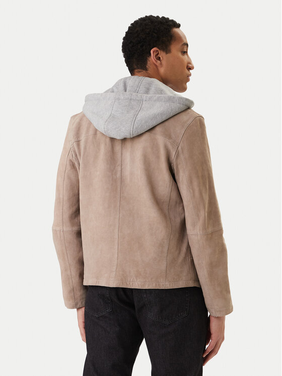 Milestone Milestone Giacca di pelle Rivoli 612205 60785 Beige Regular Fit