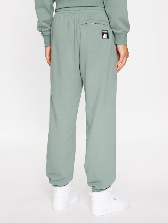 Puma Puma Долнище анцуг Puma X Ripndip 622199 Зелен Relaxed Fit
