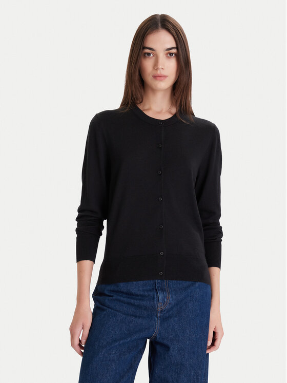 Calvin Klein Calvin Klein Кардиган LV044D323G Чорний Slim Fit