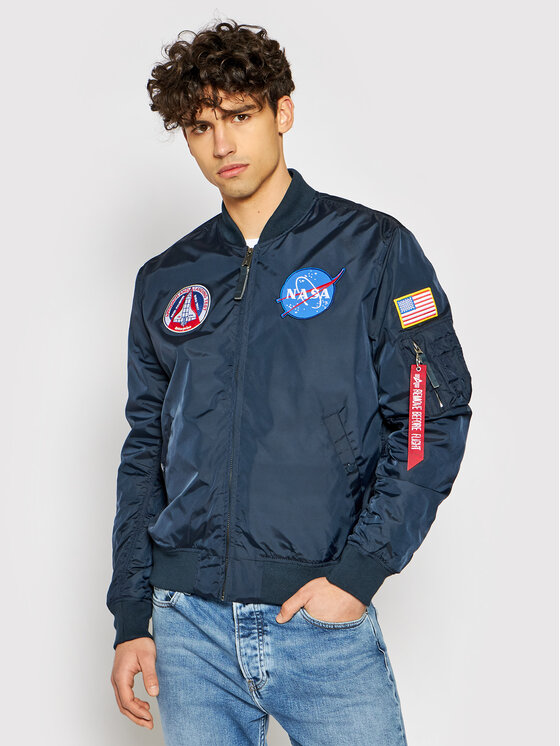Alpha Industries Alpha Industries Bundy bomber Ma-1 Nasa Reversible 186101 Tmavomodrá Regular Fit