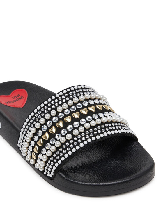 LOVE MOSCHINO LOVE MOSCHINO Şlapi JA28352G0MJAA000 Negru