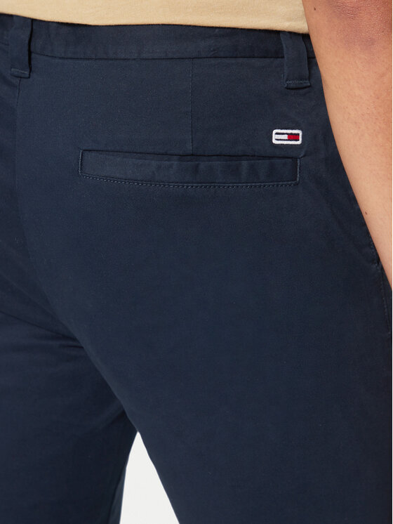 Tommy Jeans Tommy Jeans Chino nohavice Austin DM0DM20282 Tmavomodrá Slim Fit