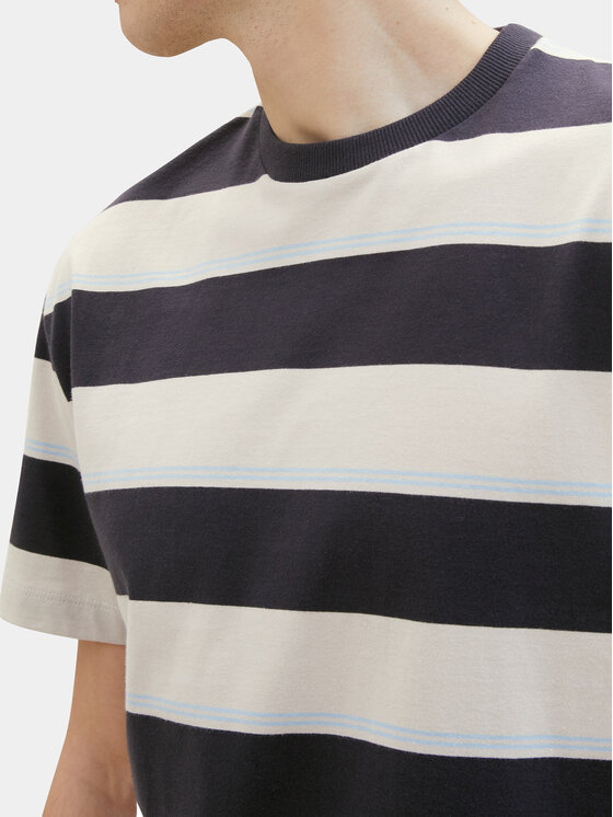 Tom Tailor Denim Tom Tailor Denim T-Shirt 1040844 Beżowy Relaxed Fit