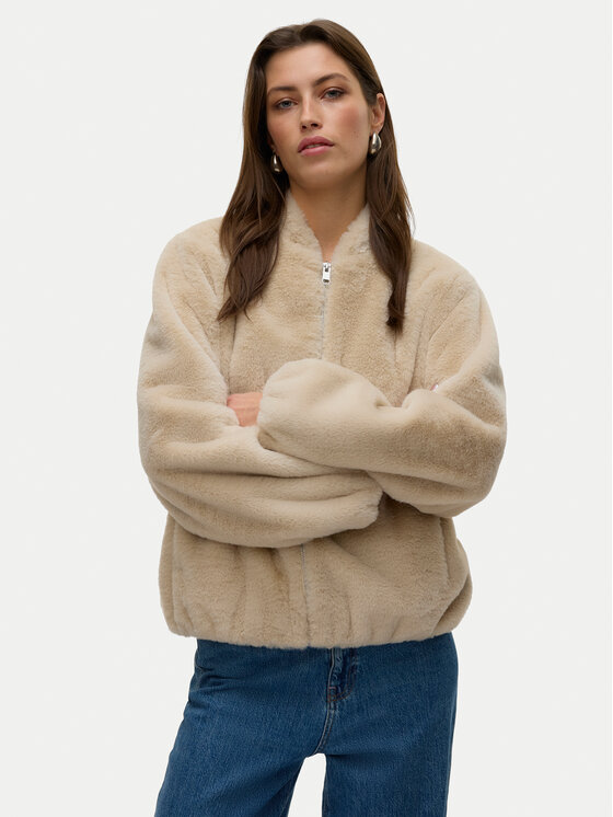 Vero Moda Vero Moda Szőrme Sonjaliga 10331291 Bézs Regular Fit