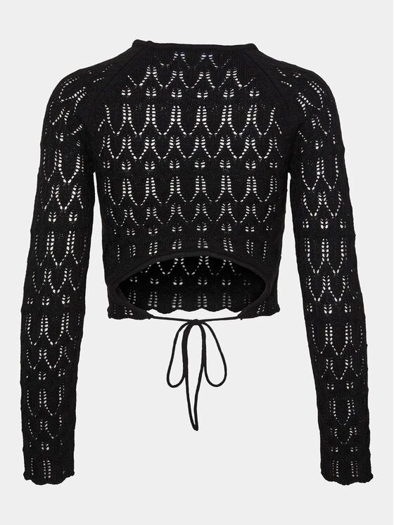 Vero Moda Vero Moda Sweter Fabienne 10299617 Czarny Slim Fit