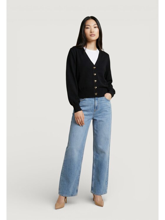 Morgan De Toi Morgan De Toi Cardigan 261-MLIKE Nero Casual Fit