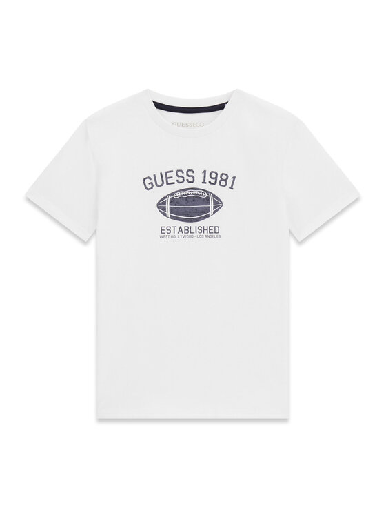 Guess Tricou L6YI05 K3711 Alb Regular Fit