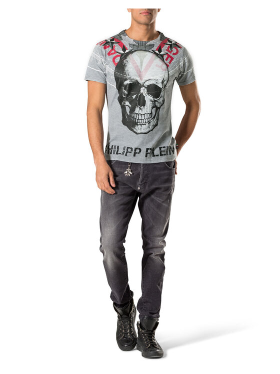 PHILIPP PLEIN PHILIPP PLEIN Pantaloni di tessuto 30772 Grigio Straight Fit