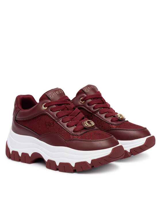 Guess Guess Sneakersy FLFBRT ELE12 Bordó