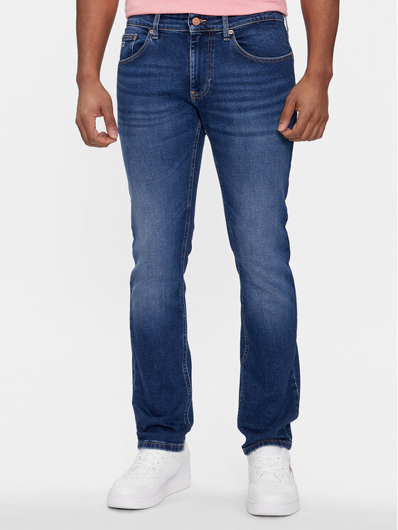 Tommy Jeans Blugi Scanton DM0DM18139 Bleumarin Slim Fit