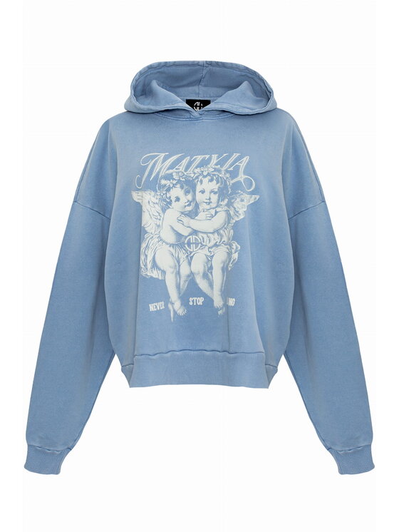 Magda Matyja Magda Matyja Bluza Cloud Hoodie Niebieski Oversize