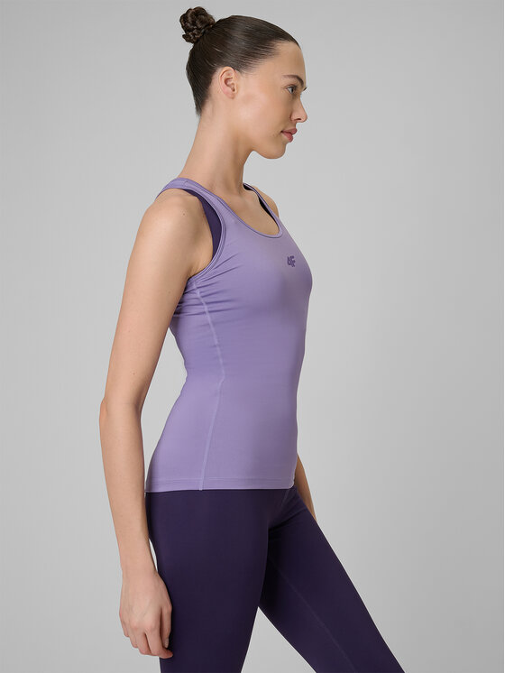 4F 4F Koszulka techniczna MULTI ACTIVE Fioletowy Slim Fit