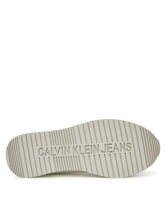 Calvin Klein Jeans Calvin Klein Jeans Sportcipők Retro Runner Low Laceup Canvas YW0YW01888 Fehér