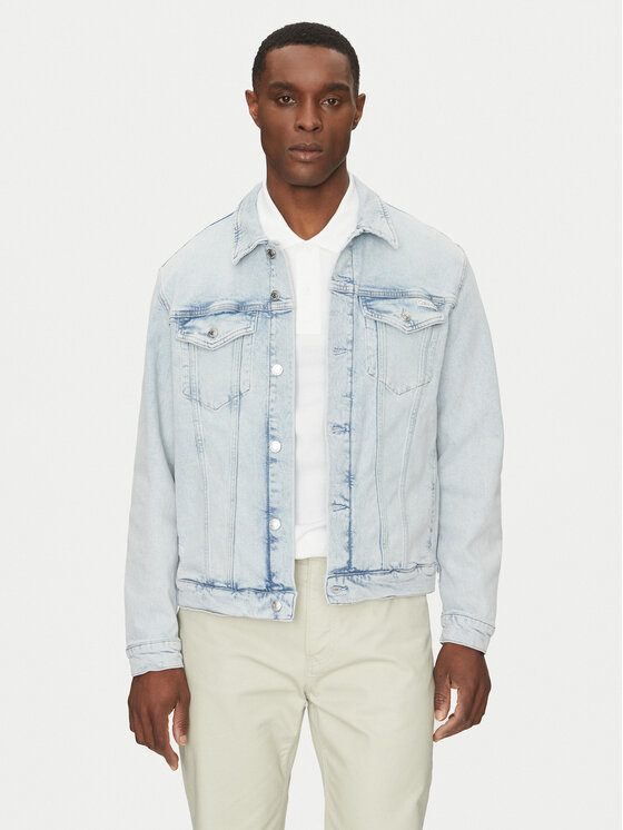 Calvin Klein Jeans Calvin Klein Jeans Jeansová bunda J30J327590 Modrá Slim Fit