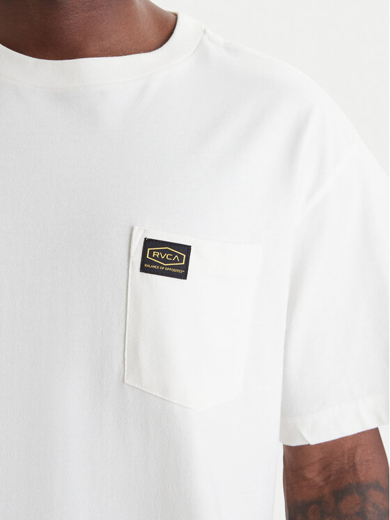 RVCA RVCA Marškinėliai Americana Pocket EVYZT00127 Balta Relaxed Fit