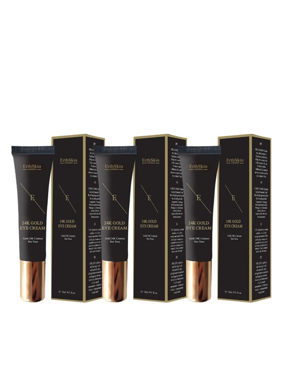 Erthskin London Erthskin London KREM POD OCZY 24K ZŁOTO x 3 Krem pod oczy