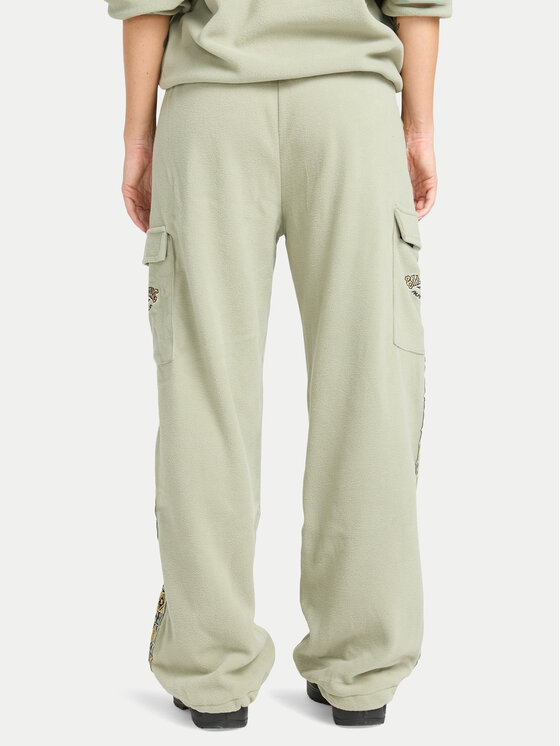 Billabong Billabong Spodnji del trenirke Winter Camp EBJFB03001 Zelena Loose Fit