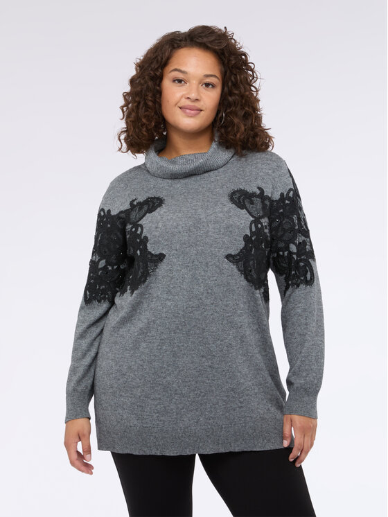 Fiorella Rubino Fiorella Rubino Maglione M697L008078N013 Grigio Regular Fit