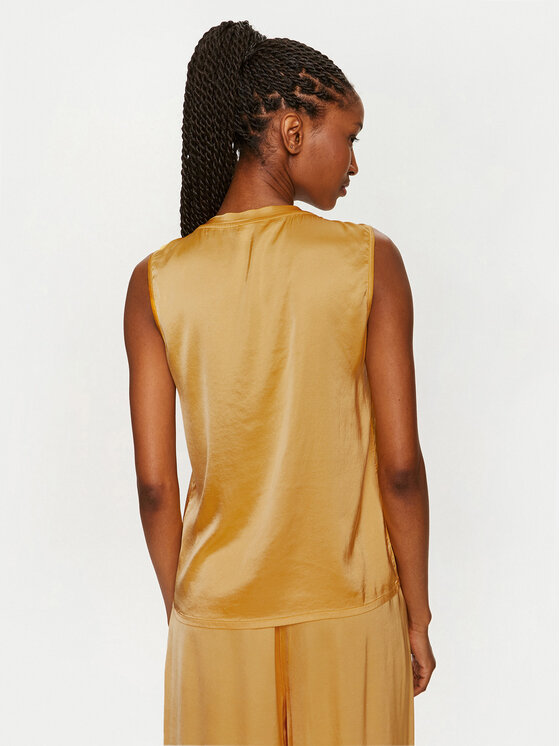 ViCOLO ViCOLO Särkpluus TB0038 Kollane Regular Fit