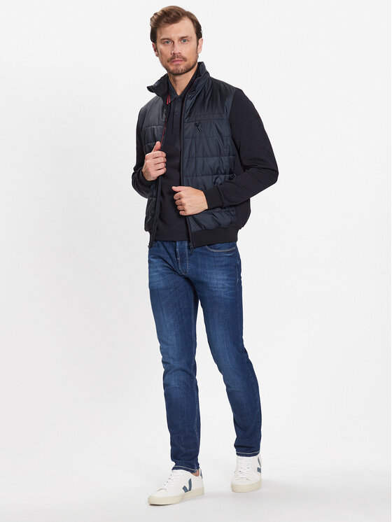 Felpa 8750 35150 Blu scuro Regular Fit