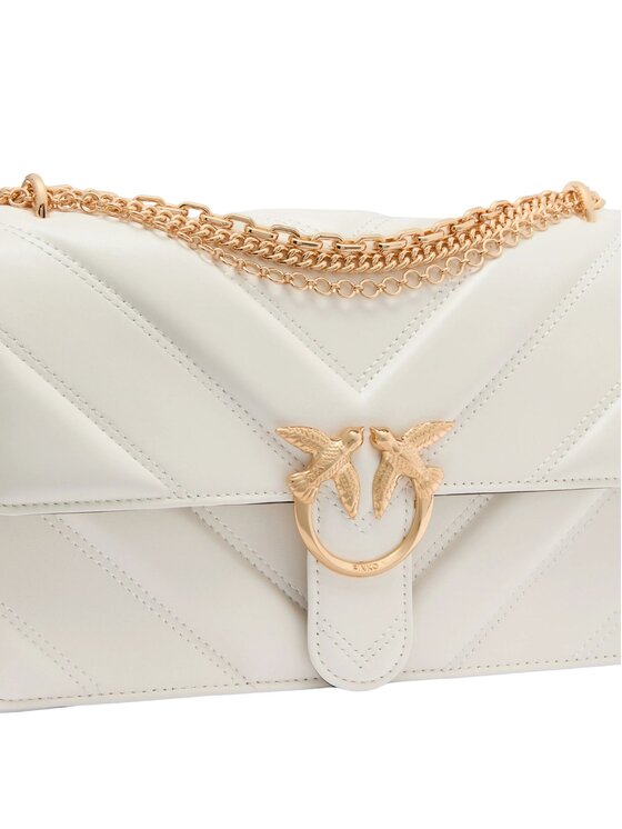 PINKO PINKO Torba LOVE ONE CLASSIC TRIPLA CATENA Biały