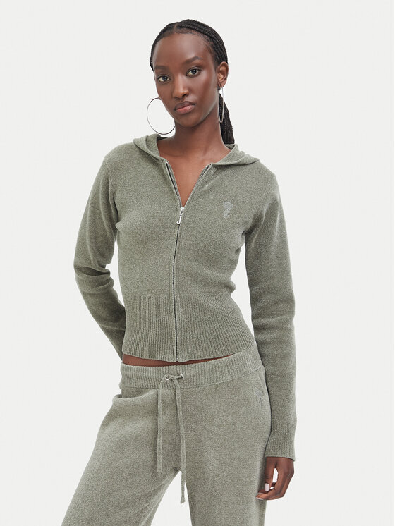 Juicy Couture Juicy Couture Суитшърт JCWEB005 Каки Regular Fit
