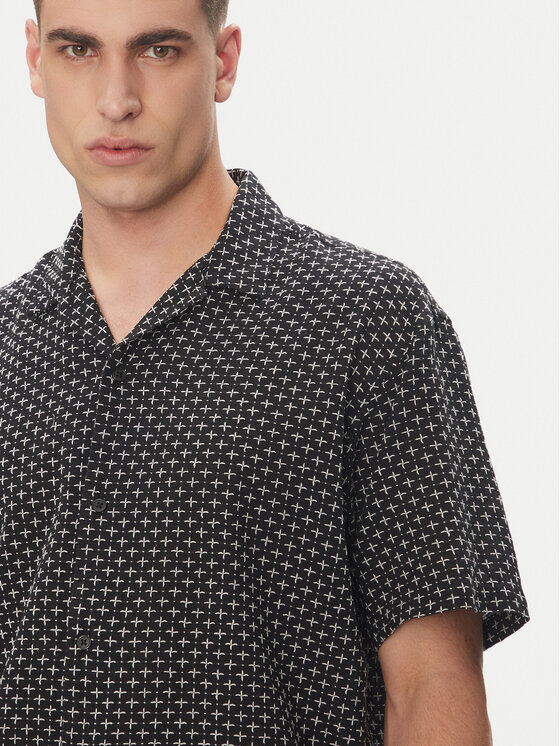 Jack & Jones Jack & Jones Koszula Luke 12277185 Czarny Relaxed Fit