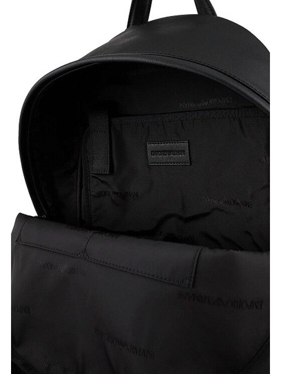 Emporio Armani Emporio Armani Batoh Faux Leather Business Černá