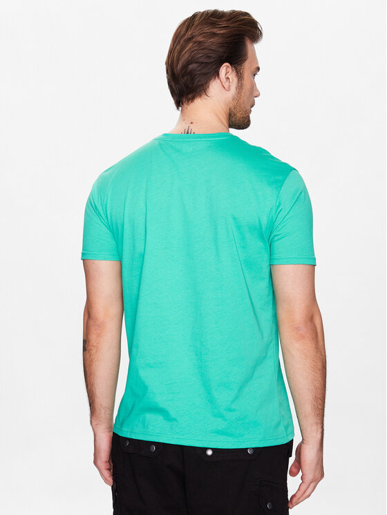 Alpha Industries Alpha Industries T-Shirt Basic T Small Logo 188505 Zielony Regular Fit
