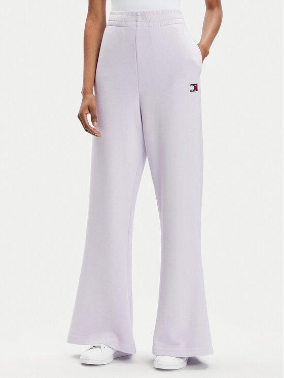 Tommy Jeans Pantaloni trening DW0DW17312 Violet Wide Leg