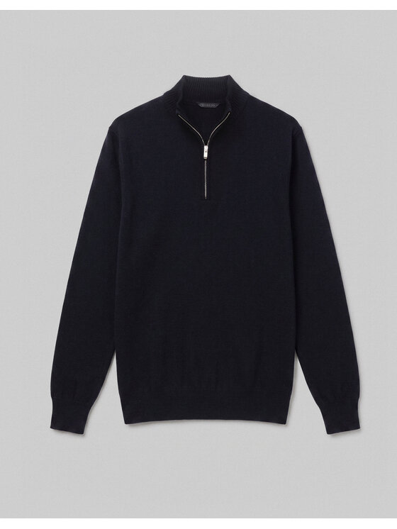 Borgio Borgio Sweter Filago Granatowy Regular Fit