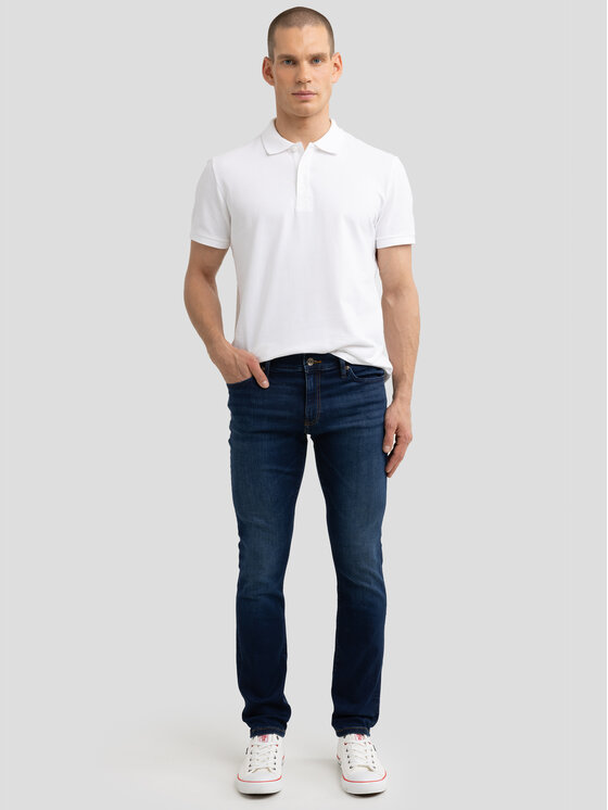 BIG STAR BIG STAR Jeansy DERIC Granatowy Skinny Fit