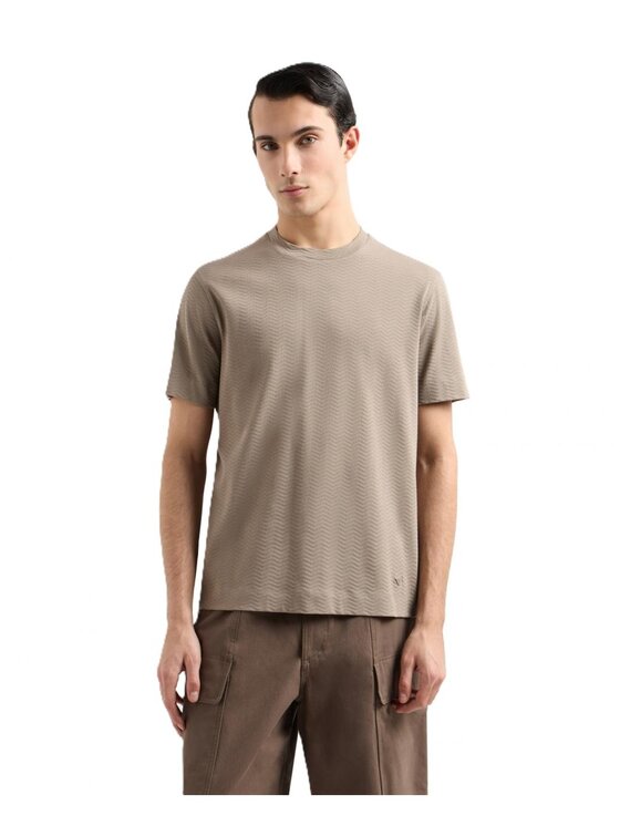 Emporio Armani Emporio Armani T-shirt 8059659555685 Beige Regular Fit