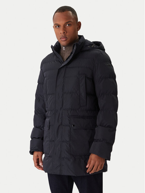 Geox Geox Zimska jakna Leitan M5628B T3266 F1624 Tamnoplava Regular Fit