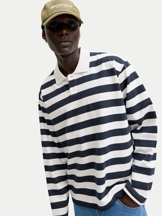 Jack & Jones Jack & Jones Polo Bleecker 12285805 Granatowy Loose Fit