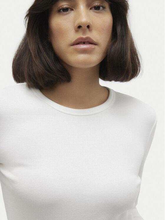 Vero Moda Vero Moda Bluzka Chloe 10306897 Biały Slim Fit