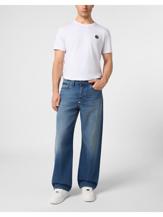 PHILIPP PLEIN PHILIPP PLEIN Džínsy 31242 Modrá Loose Fit