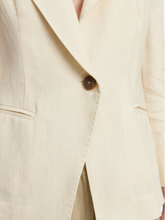 Marella Marella Sacou Biella 2513041062 Écru Regular Fit