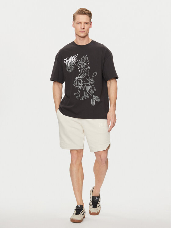 Puma Puma Majica Dylan s Gift Shop 625282 Črna Regular Fit