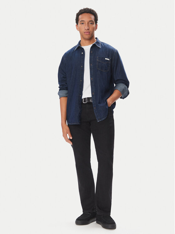 Calvin Klein Jeans Calvin Klein Jeans cămașă de blugi LV04RH912G Bleumarin Regular Fit