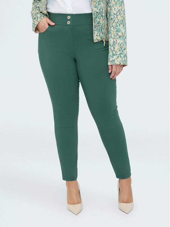 Fiorella Rubino Fiorella Rubino Pantaloni di tessuto P700L002309N035 Verde Regular Fit