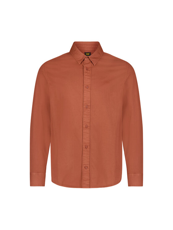 Lee Lee Koszula PATCH SHIRT Czerwony Regular Fit