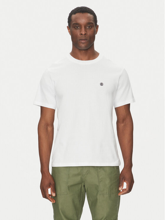 Element Element T-Shirt ELYKT00168 Biały Regular Fit