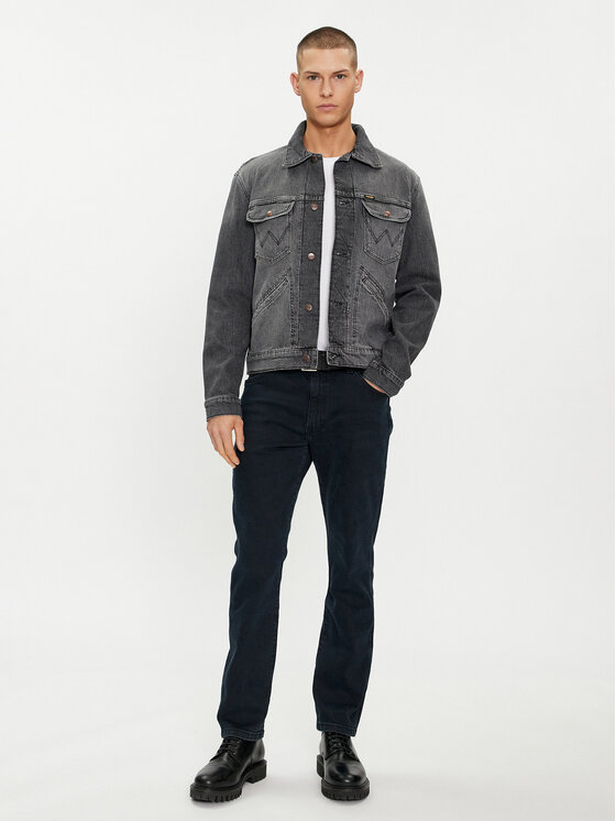Wrangler Wrangler Дънково яке 112350179 Сив Regular Fit
