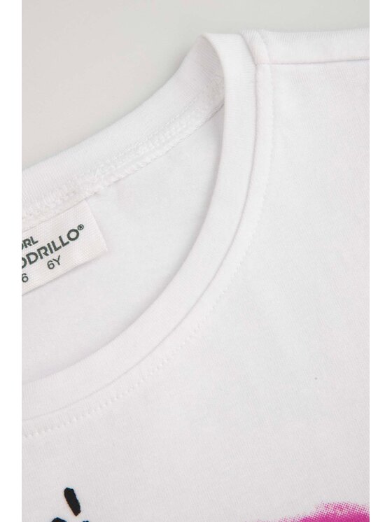 Coccodrillo Coccodrillo Tričko WC6143202RGK-001 Biela Regular Fit