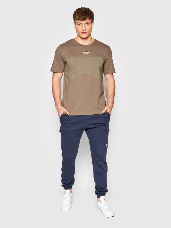 adidas T-shirt R.Y.V. Basic HC9472 Beige Regular Fit | Modivo.fr