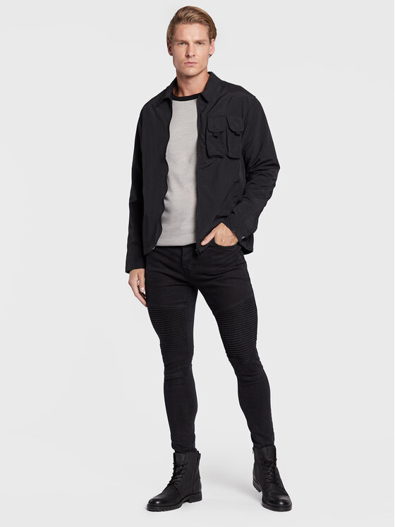 Brave Soul Brave Soul Übergangsjacke MJK-OTLEY Schwarz Regular Fit
